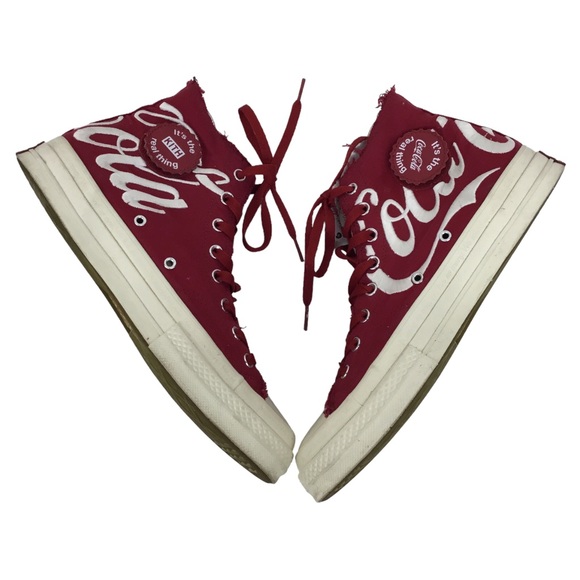 RARE Converse x Coca Cola x Kith Red Chuck 70s hi Sneakers Men 11 hype deadstock - Picture 2 of 9